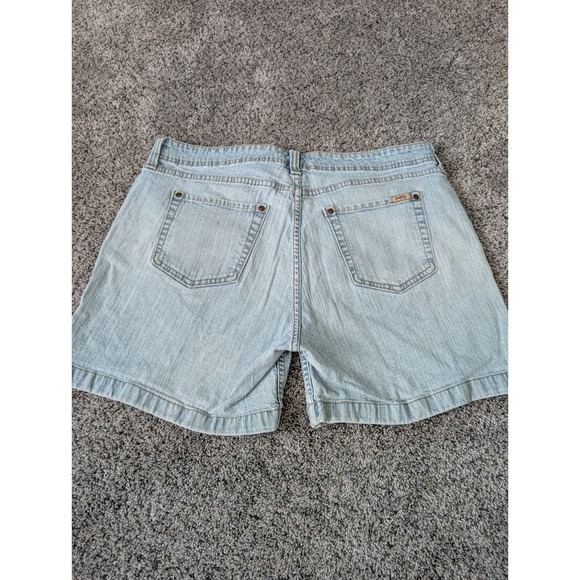 Levi Strauss Signature Womens Light Wash Stretch Denim Shorts Size 16 Misses - Picture 3 of 5